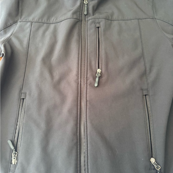 Men's Classic Black Hooded Raincoat - Picture 10 of 12